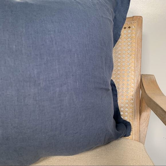 Crate & Barrel Lake Natural Hemp Fiber Euro Sham - Picture 3 of 11